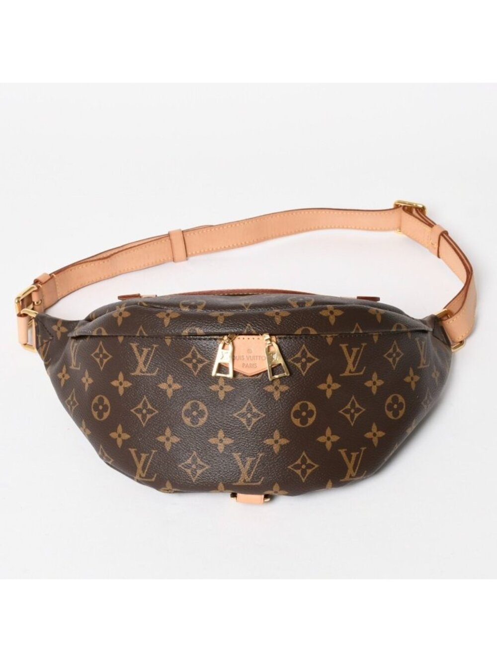 Louis Vuitton Bum Bag Brown Monogram Canvas Leather Gold